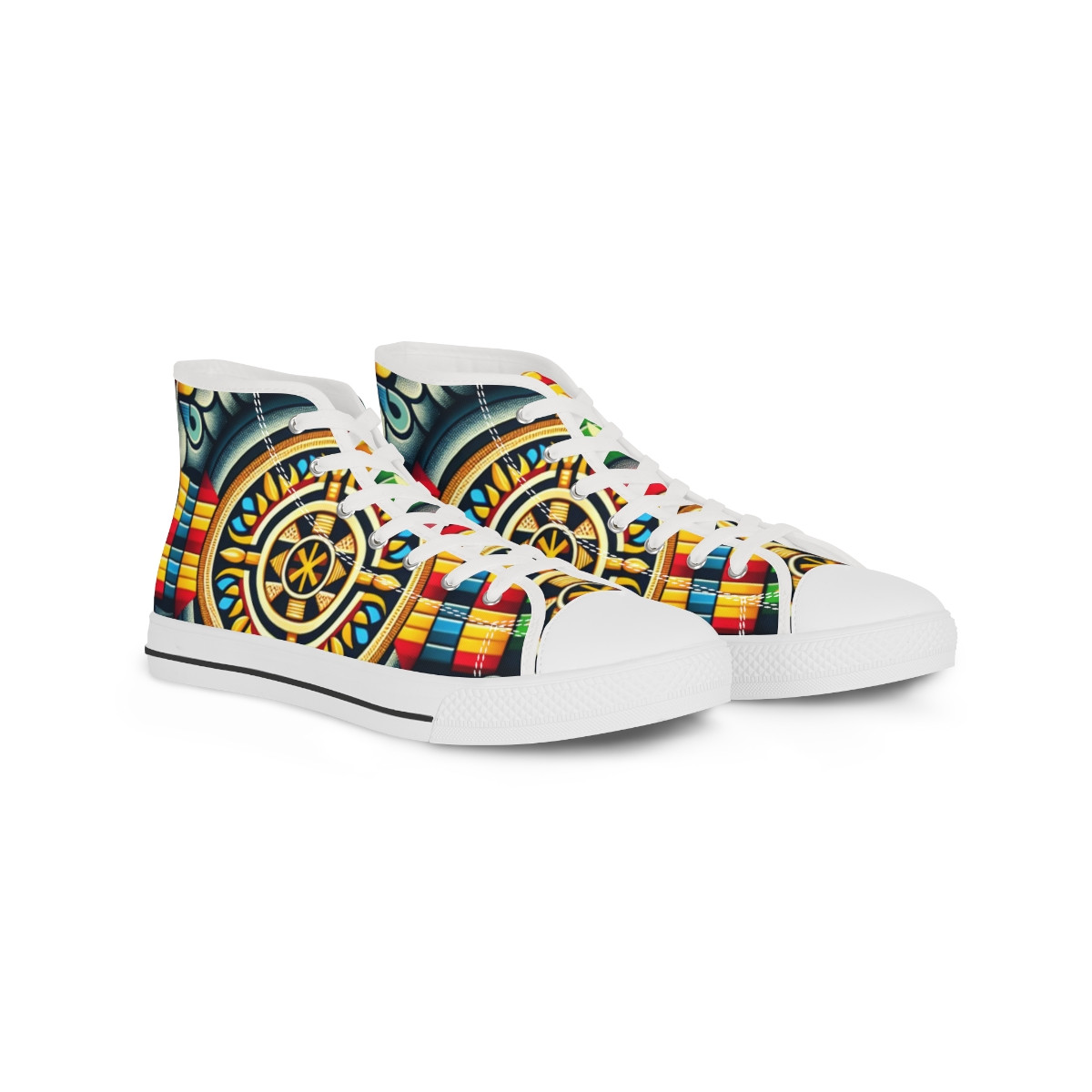 "KenteKicks: Heritage Stride" - Men's High top Sneakers