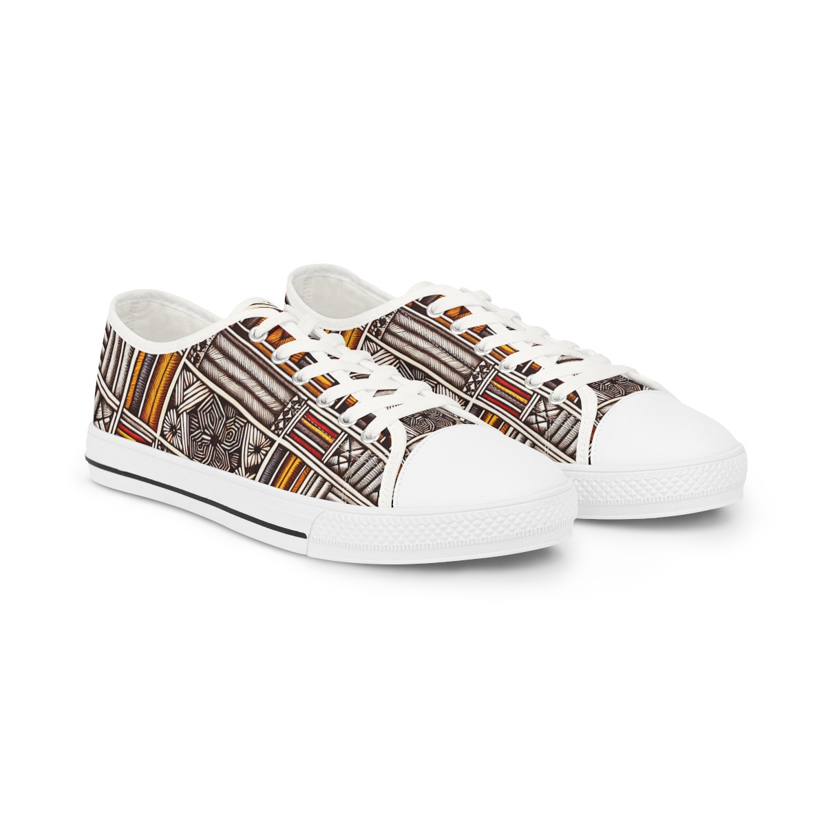AfroStride Kente Kicks - Men's Lowtop Sneakers