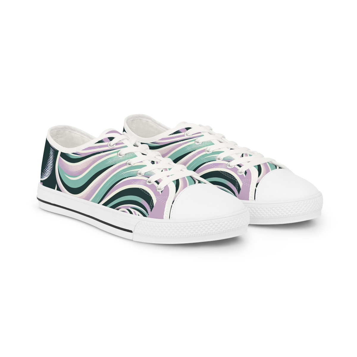 "AfroStride Kente Kicks" - Men's Lowtop Sneakers