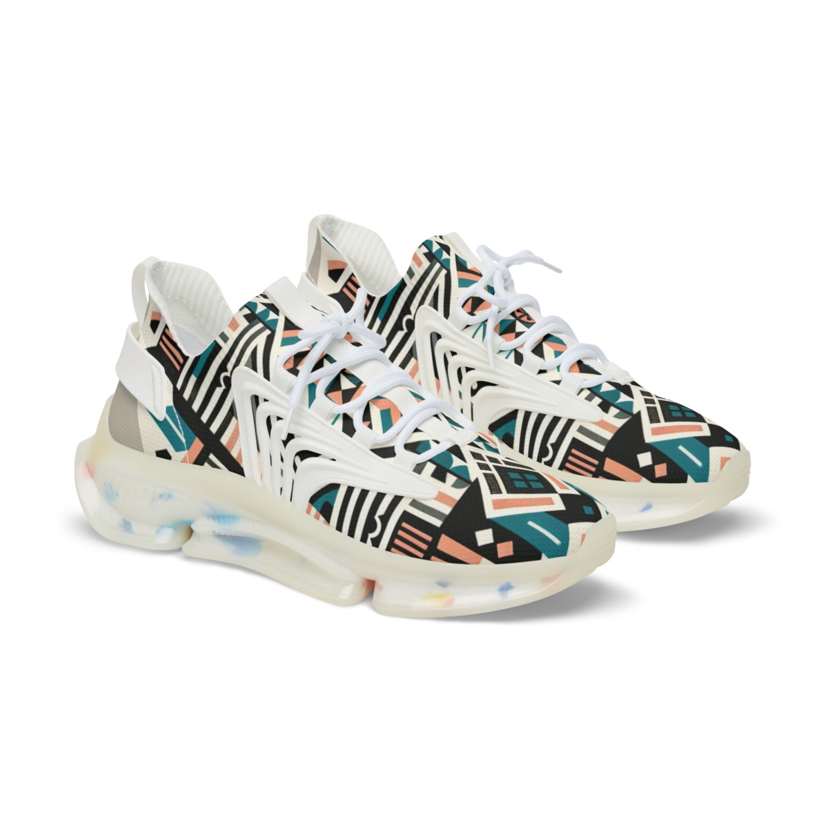 "AfroVibe Kente Kicks" - Men's Mesh Sneaker