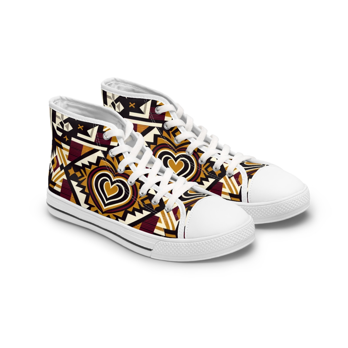 "AfroCentric Stride" - Womn's High top Sneakers
