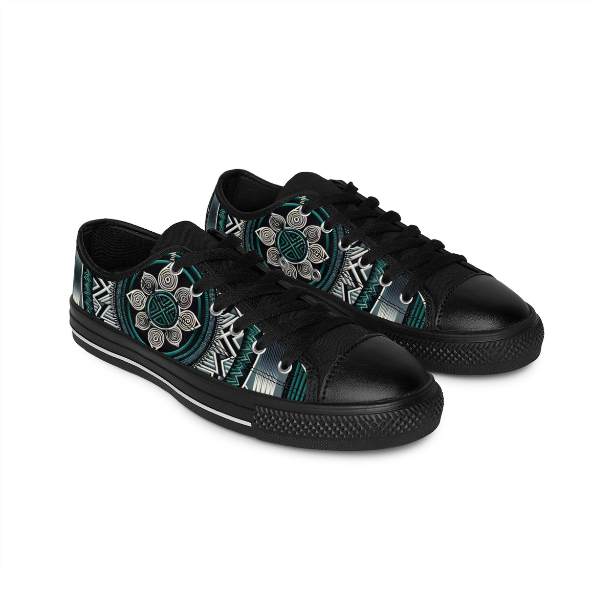 "AfroStride Kente Kicks" - Women's Sneakers