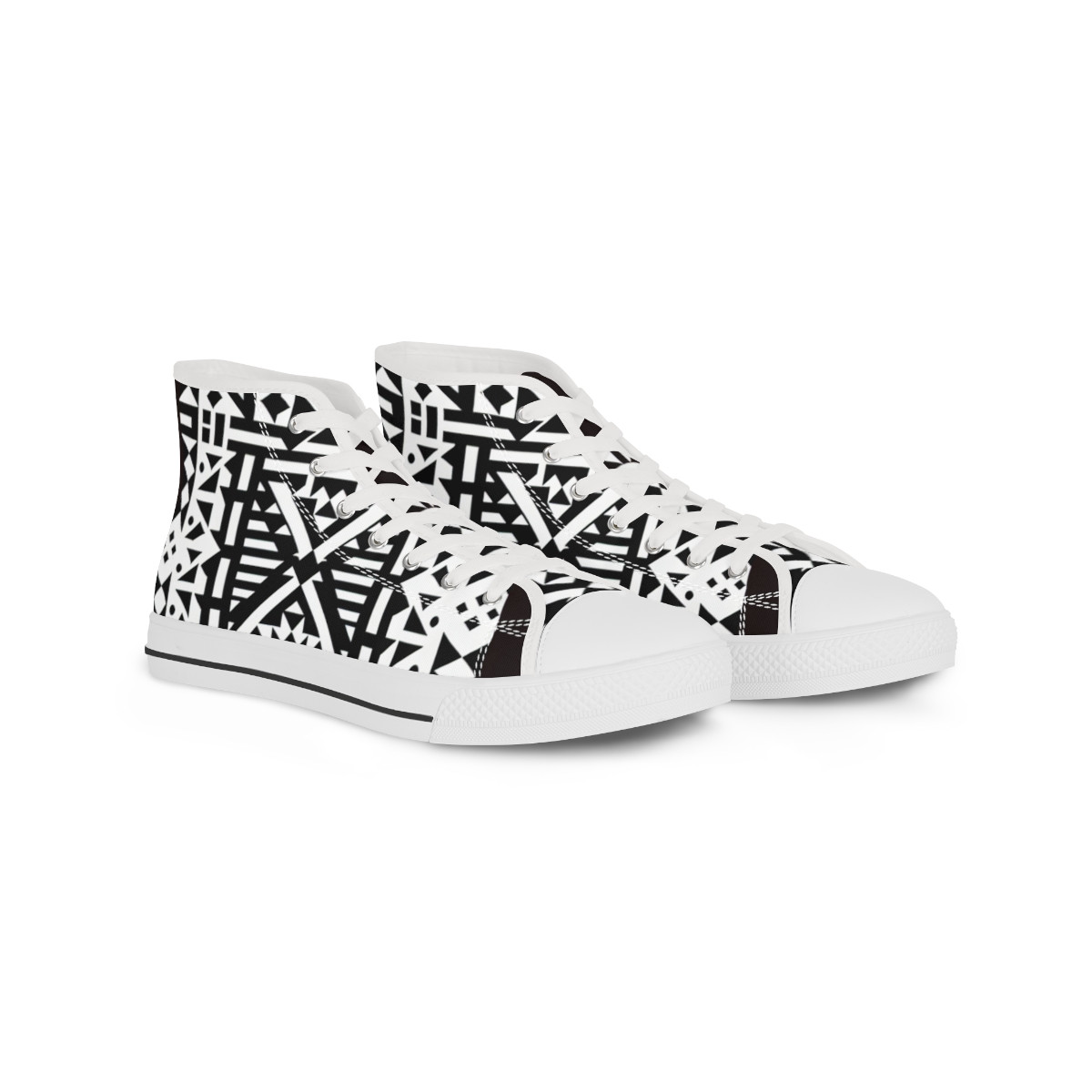 "AfroVibes Kente Kicks" - Men's High top Sneakers