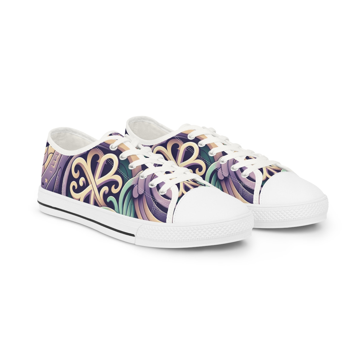 AfroCentric Kente Kicks - Men's Lowtop Sneakers