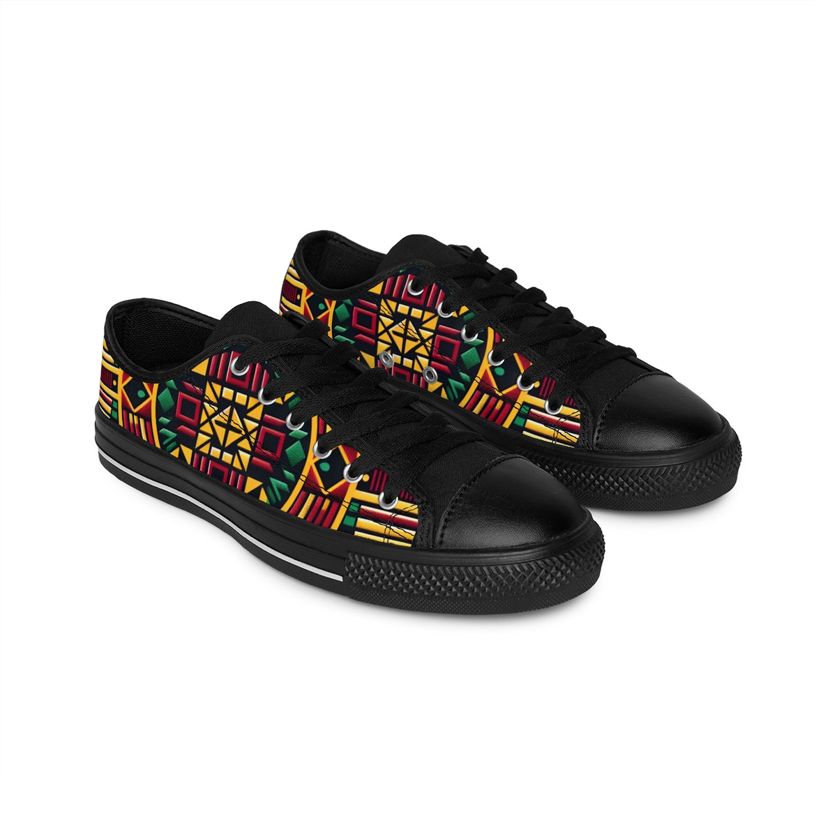 "AfroStride Kente Kicks" - Men's Sneakers