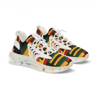 "HeritageStride Kente Kicks" - Men's Mesh Sneaker