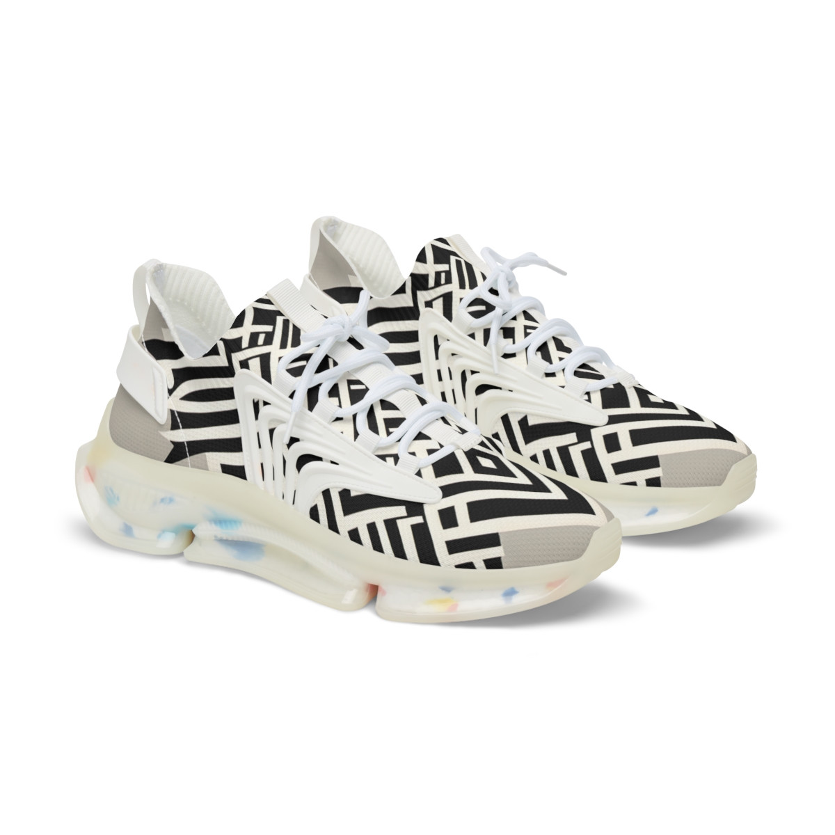 "HeritageStride Kente Kicks" - Men's Mesh Sneaker