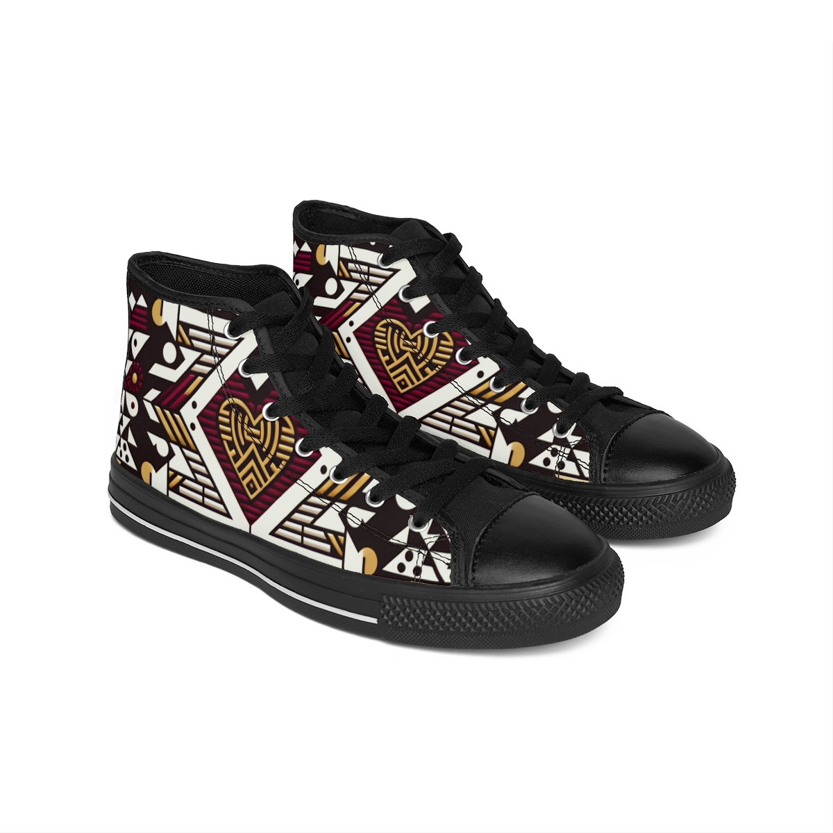 "KenteKicks: Essence of AfroCentric Elegance" - Women's Classic Sneakers
