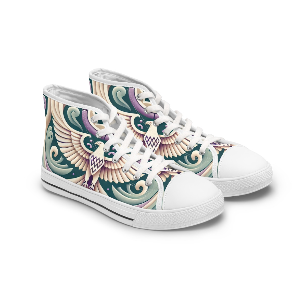 "AfroSynergy Stride" - Womn's High top Sneakers