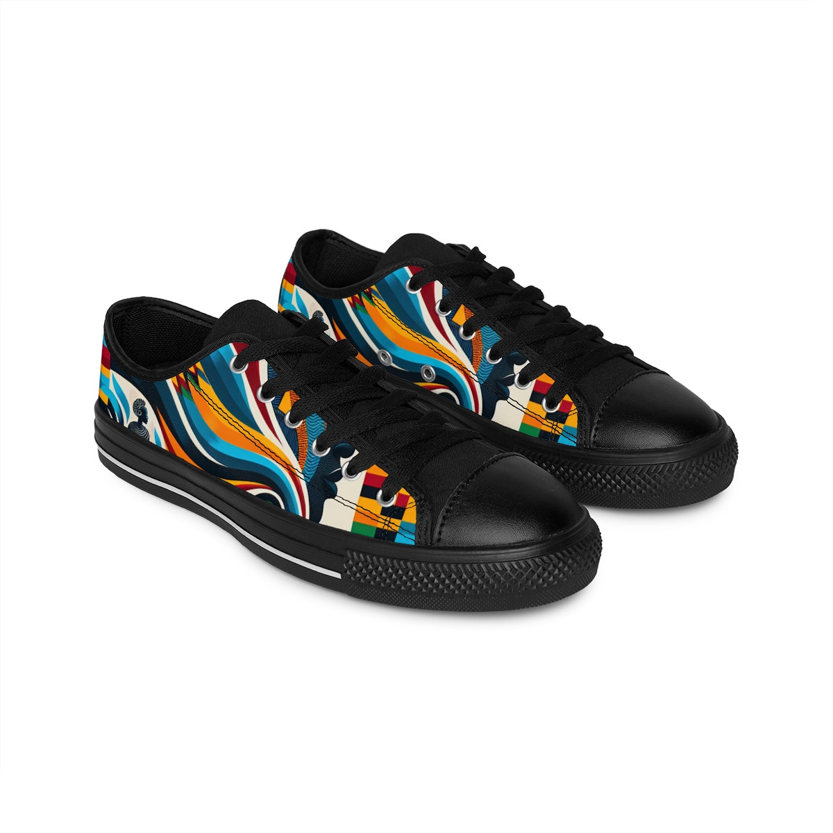 "AfroFusion Kente Kicks" - Men's Sneakers