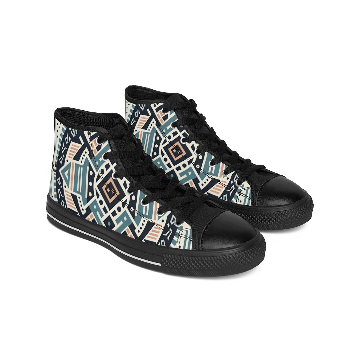 "AfroStride Kente Kicks" - Men's Classic Sneakers