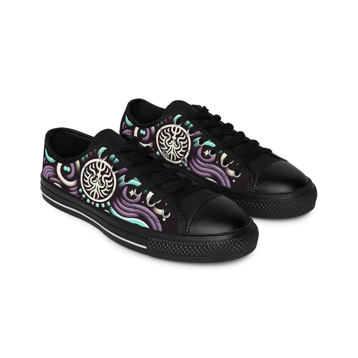 "AfroStride Kente Kicks" - Women's Sneakers