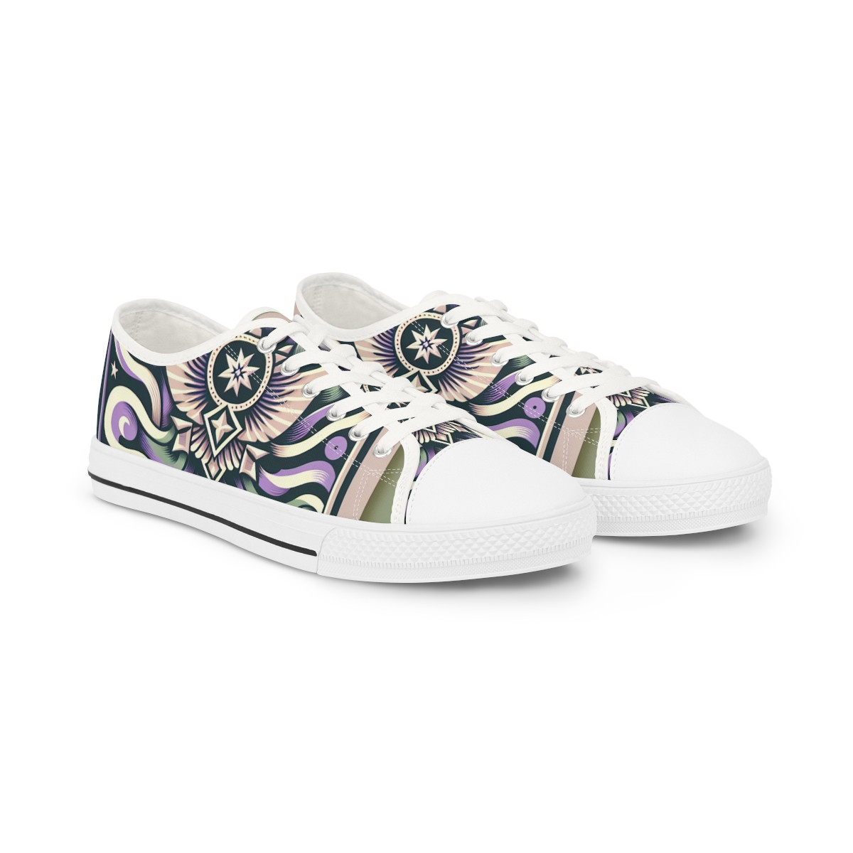 "AfroStride Dazzle" - Men's Lowtop Sneakers