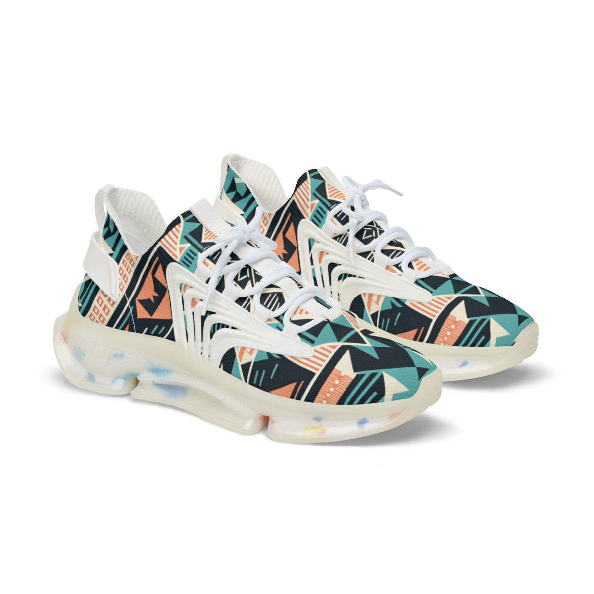 "Heritage Stride Kente Kicks" - Men's Mesh Sneaker