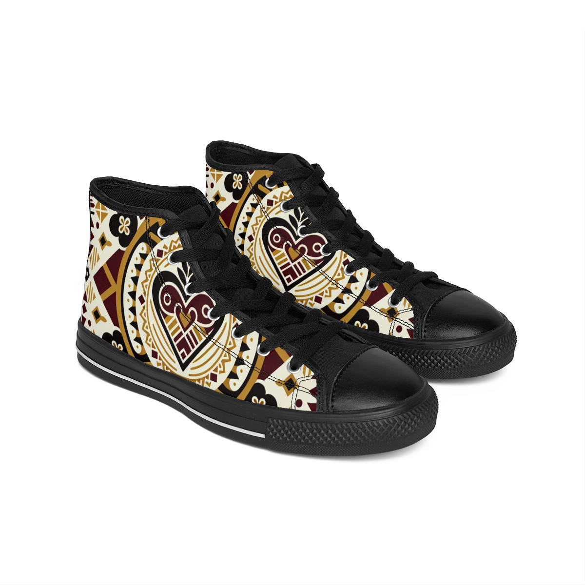 "CultureStride Kente Kicks" - Men's Classic Sneakers