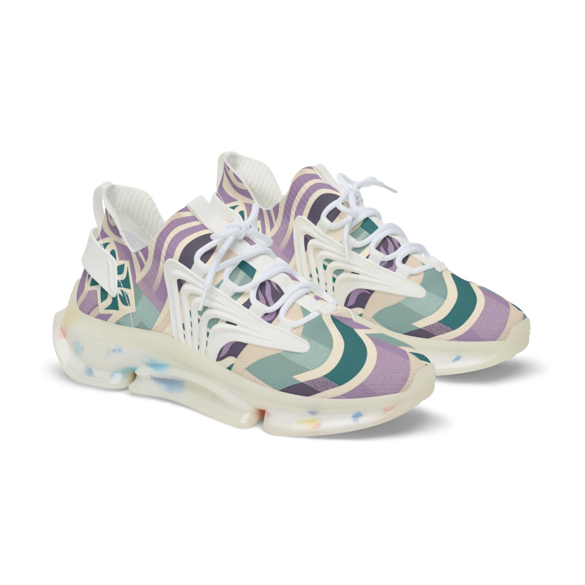 "AfroStride Vibrant Kente Kicks" - Men's Mesh Sneaker