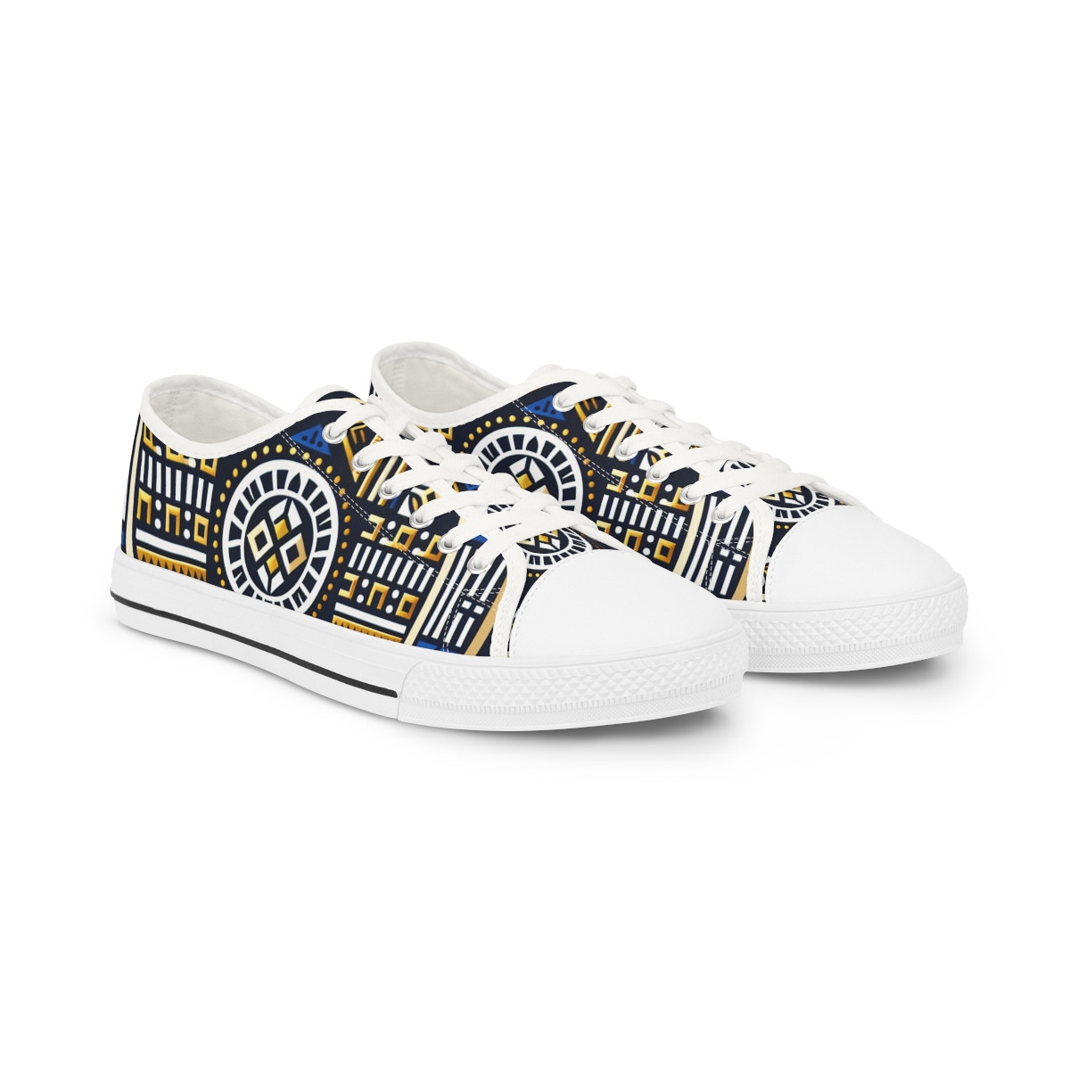 "AfroStride Royale" - Men's Lowtop Sneakers