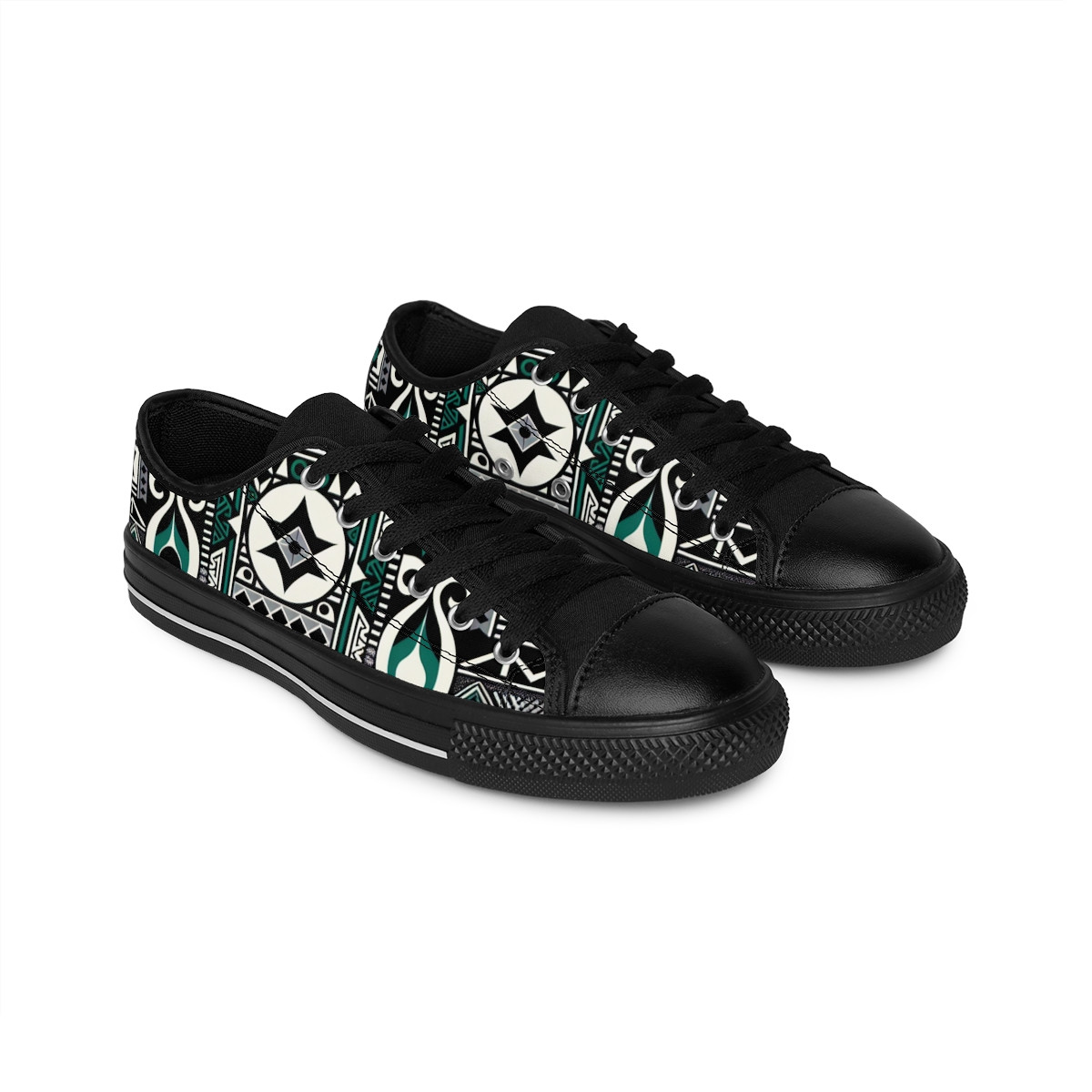 "Heritage Stride Kente Kicks" - Women's Sneakers