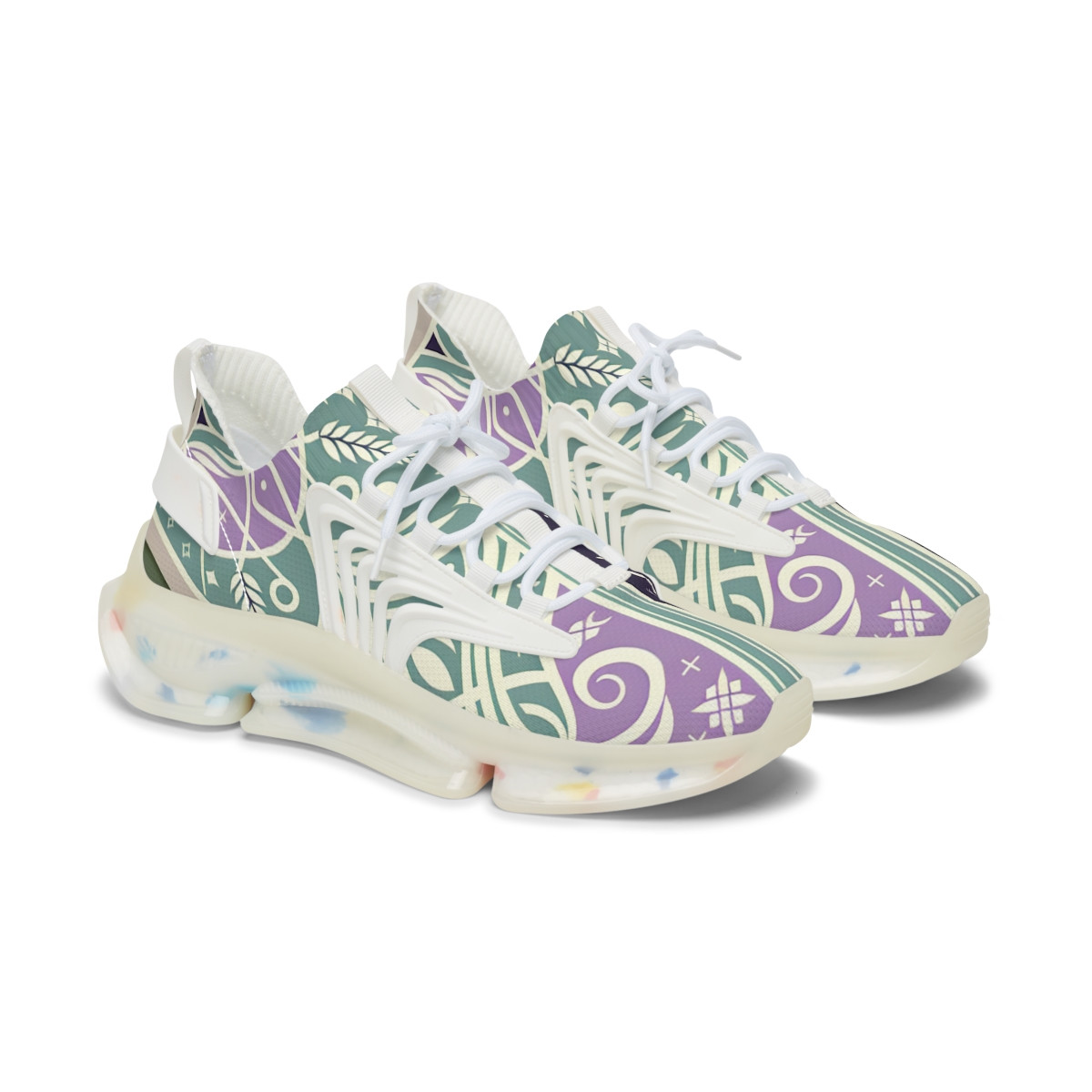 "KenteKicks: AfroFusion Footwear" - Women's Mesh Sneaker