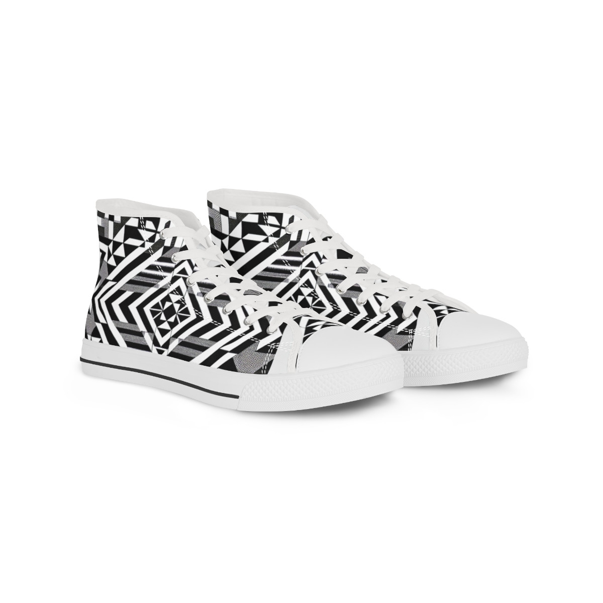 "AfroStride Kente Kicks" - Men's High top Sneakers