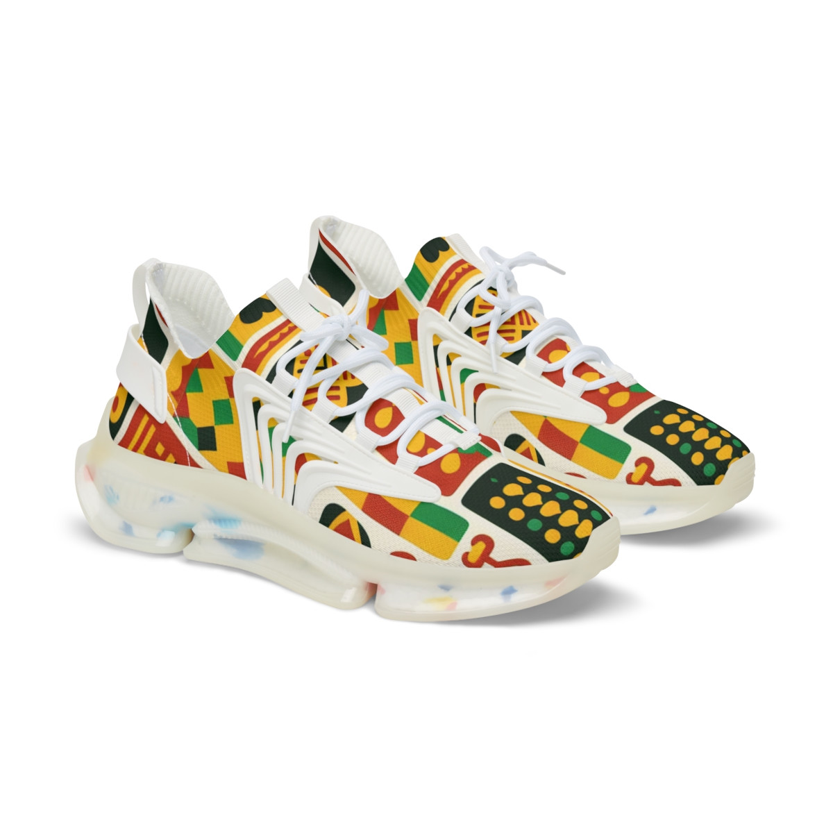 "African Rhythm Kente Kicks" - Men's Mesh Sneaker