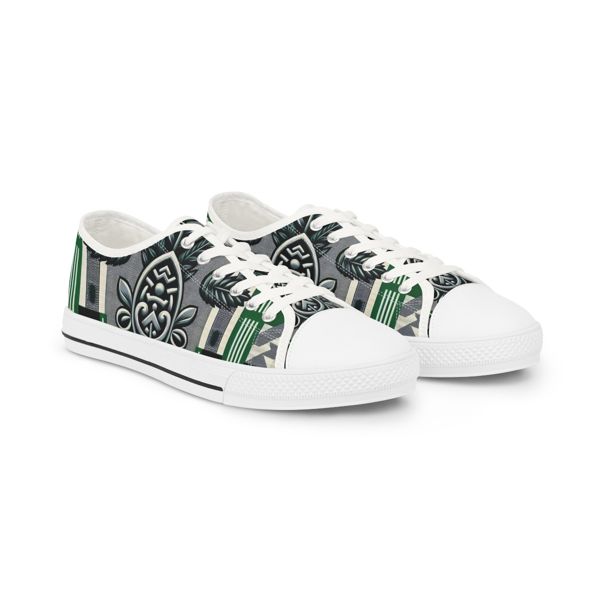 "AfroEbony Kente-Kicks" - Men's Lowtop Sneakers