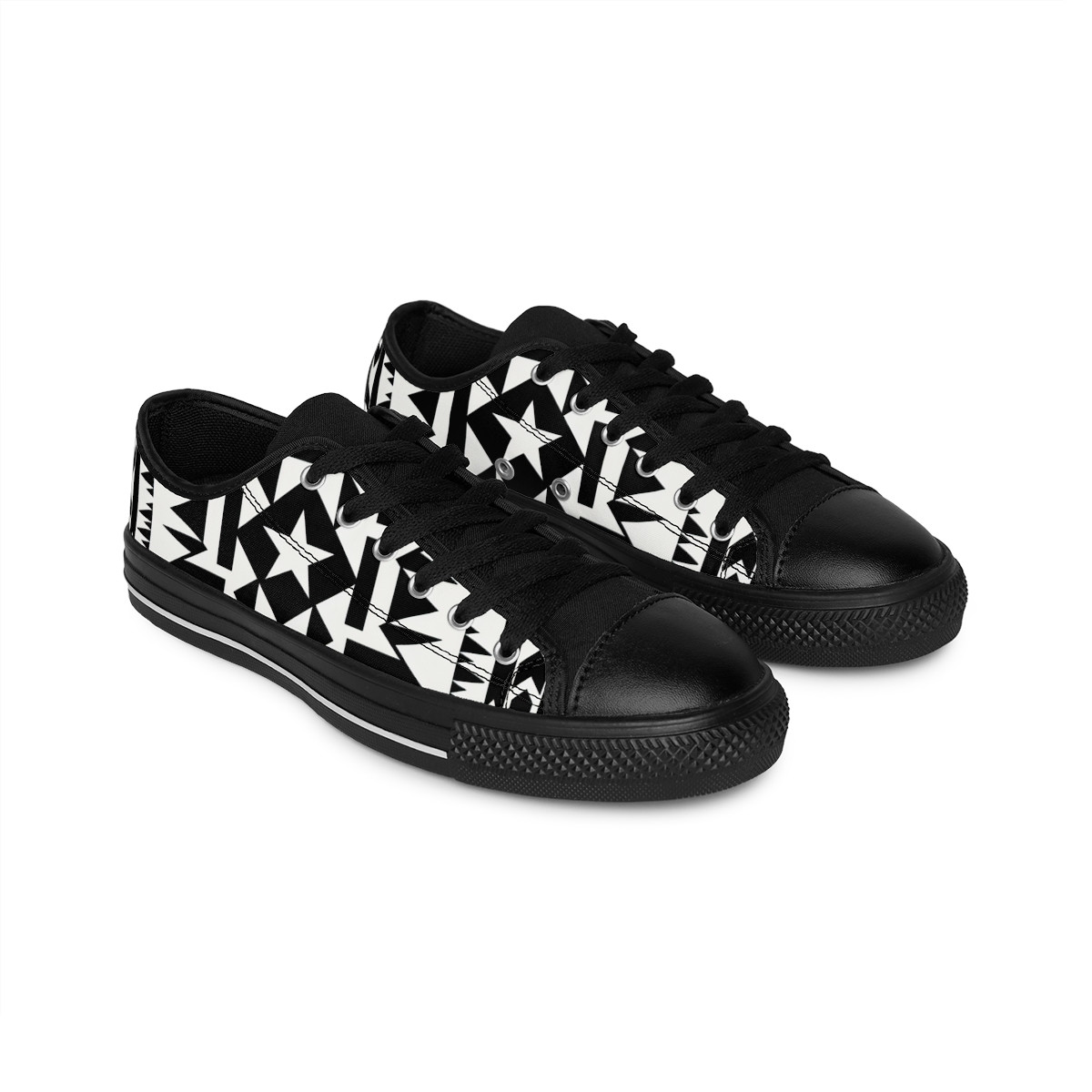 "AfroStride Kente Kicks" - Women's Sneakers