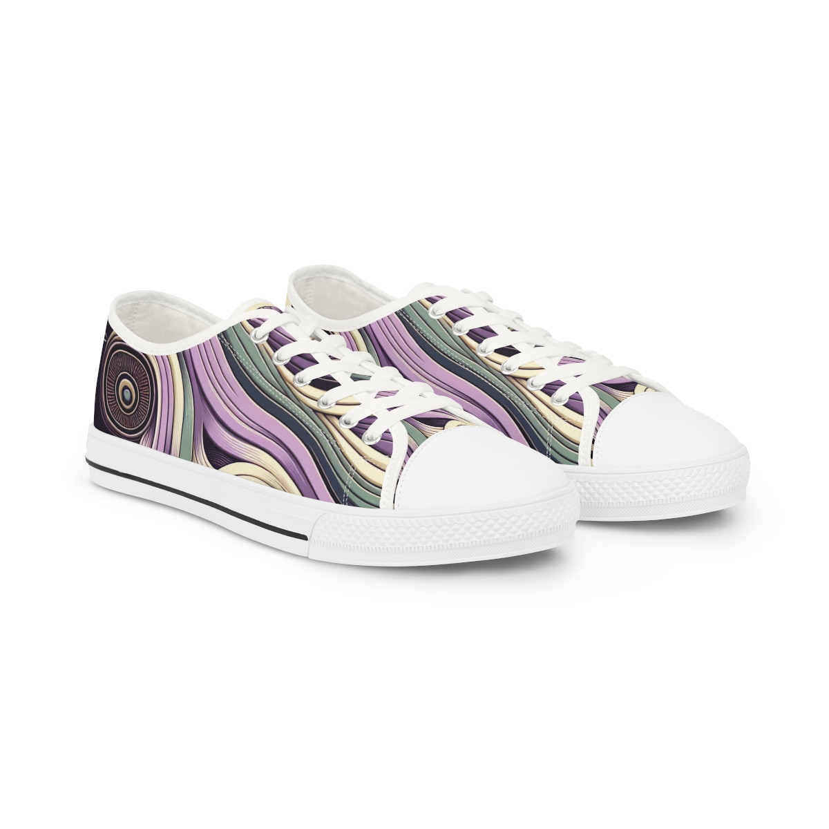 "Heritage Stride: Kente Edition" - Men's Lowtop Sneakers