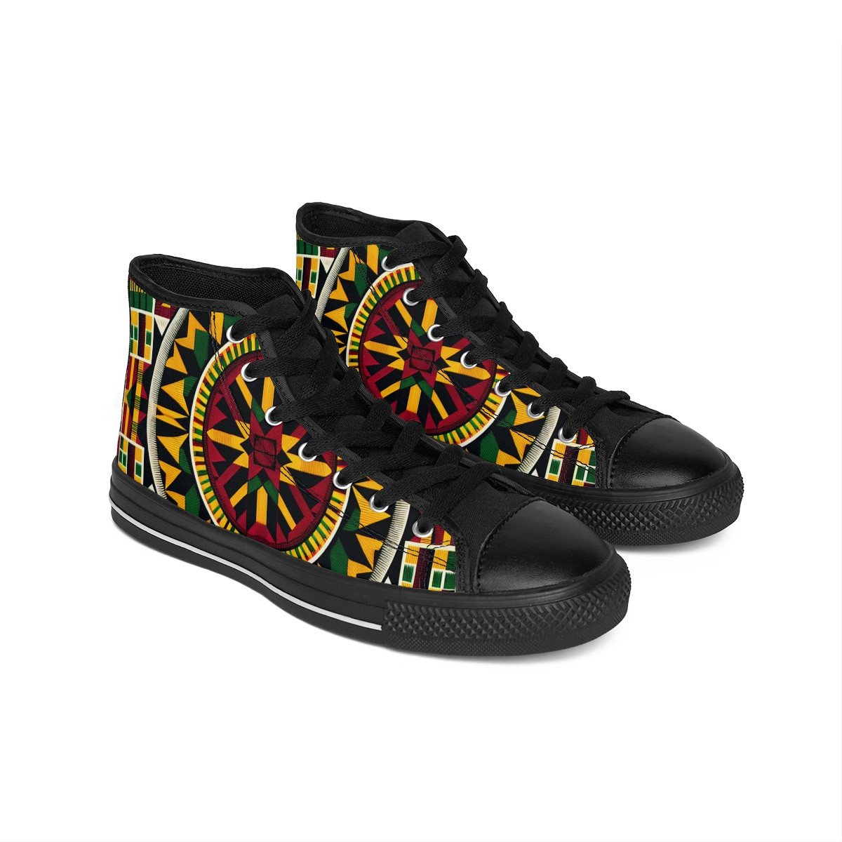 AfroStride Kente Kicks - Men's Classic Sneakers