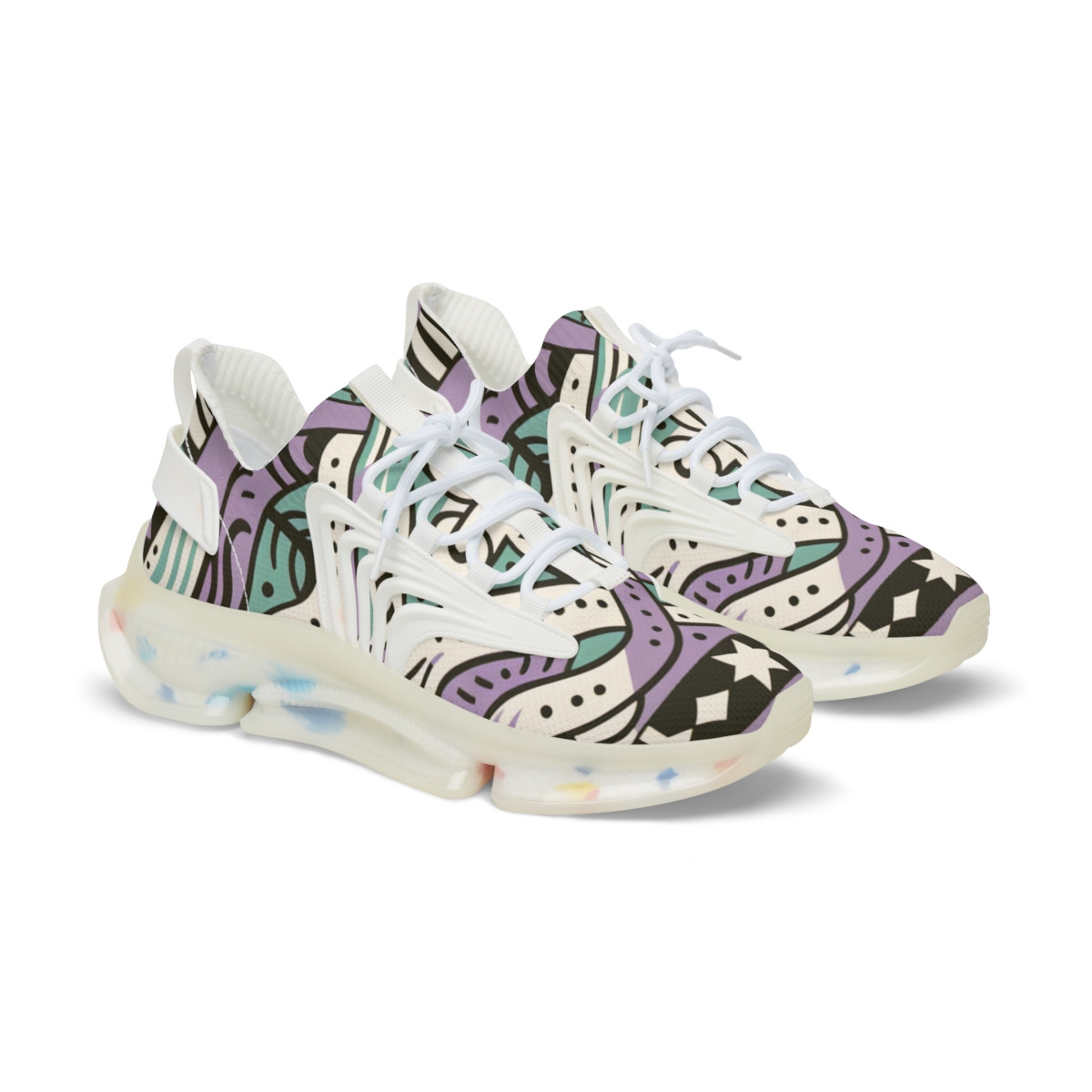 "AfroStride Kente Kicks" - Men's Mesh Sneaker