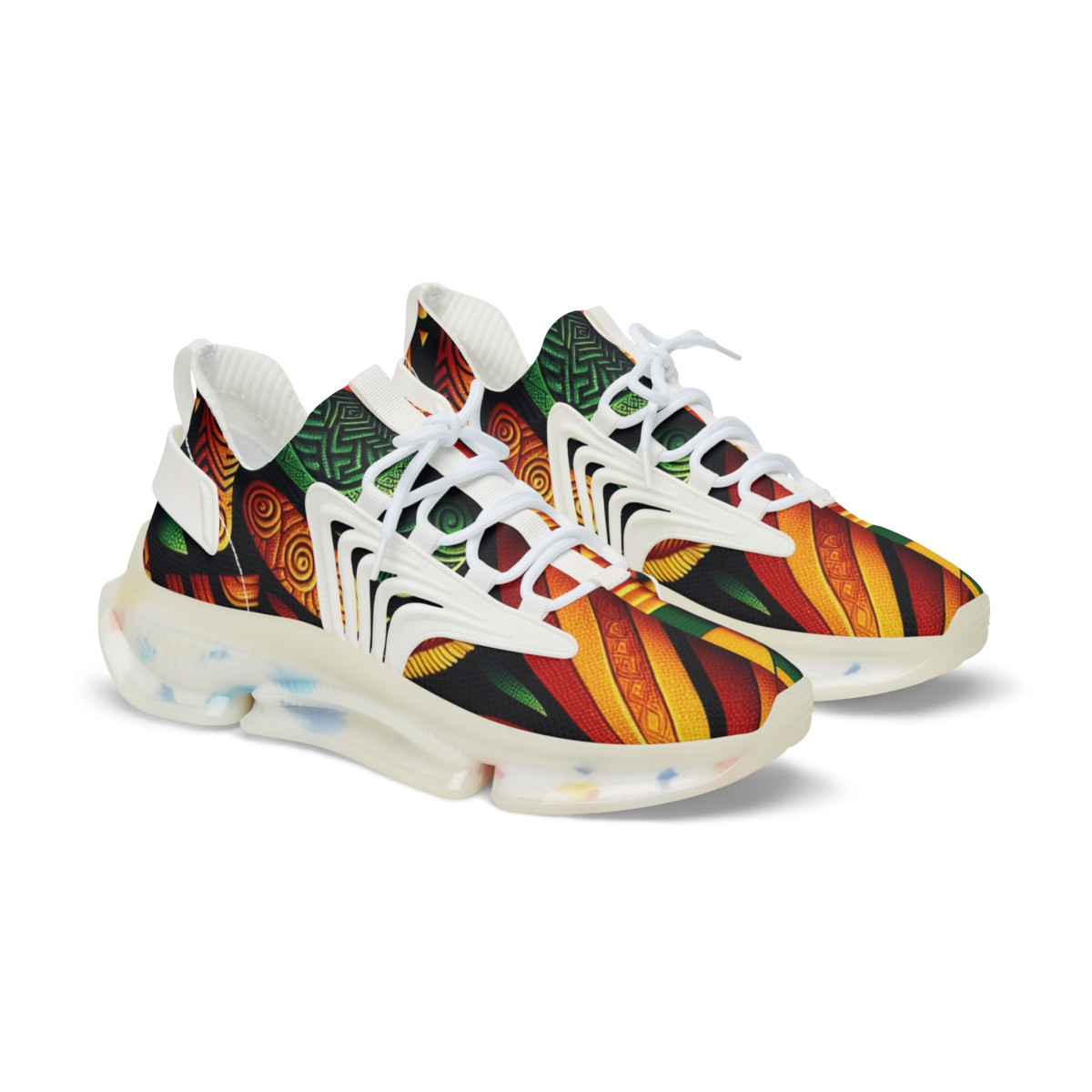 "AfroVelocity Kente Kicks" - Men's Mesh Sneaker