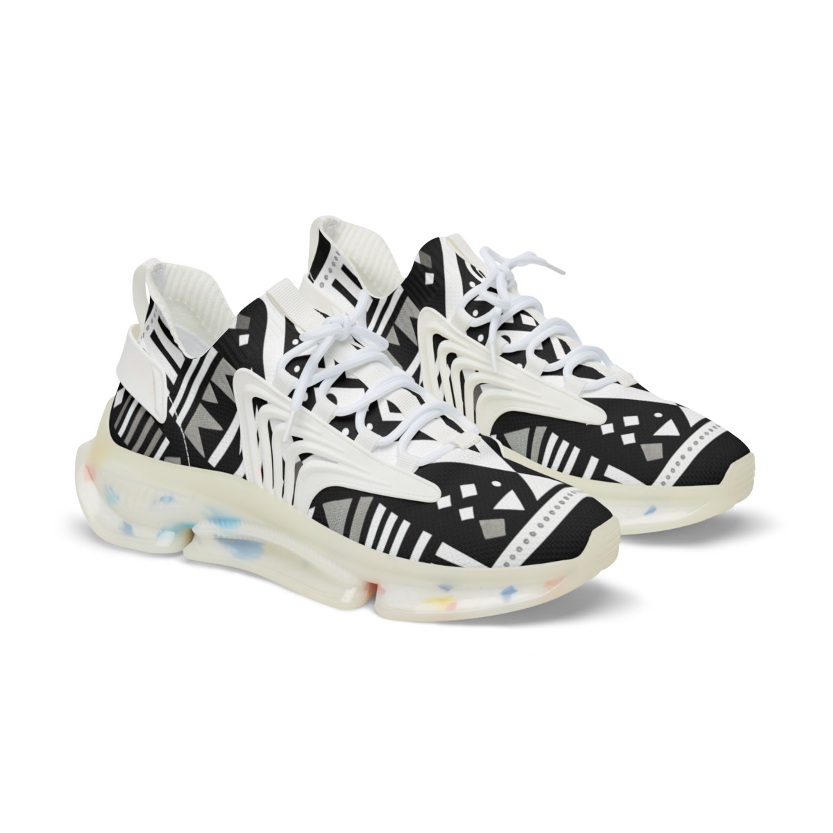 "KenteKicks: Cultural Stride Edition!" - Men's Mesh Sneaker