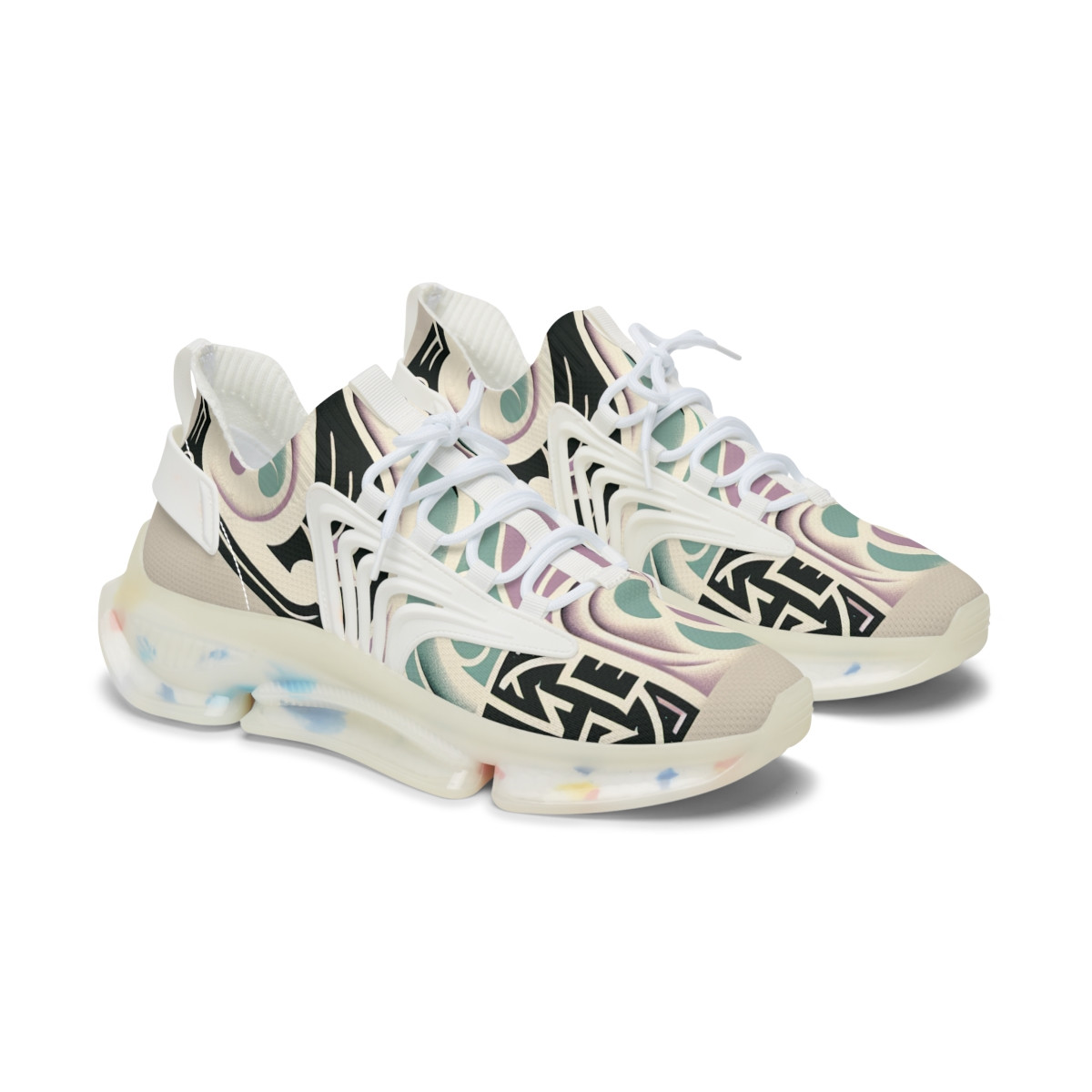 "Africonic Kente Kicks" - Women's Mesh Sneaker