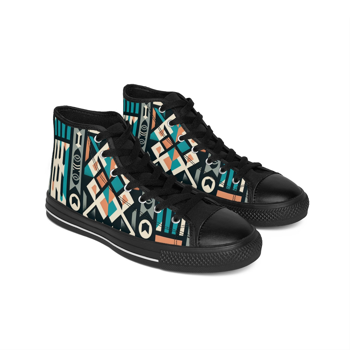 "AfroStride Kente Kicks" - Men's Classic Sneakers