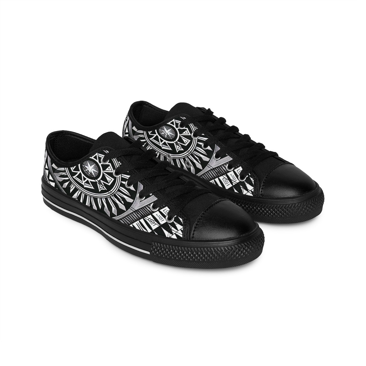 "Kente Kicks: Walk in Heritage" - Women's Sneakers