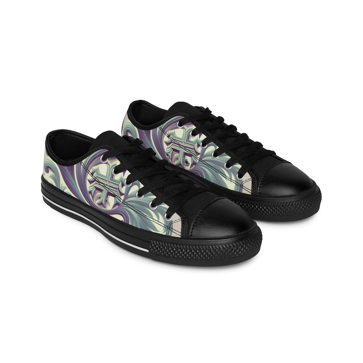 "AfroStride Kente Kicks" - Women's Sneakers