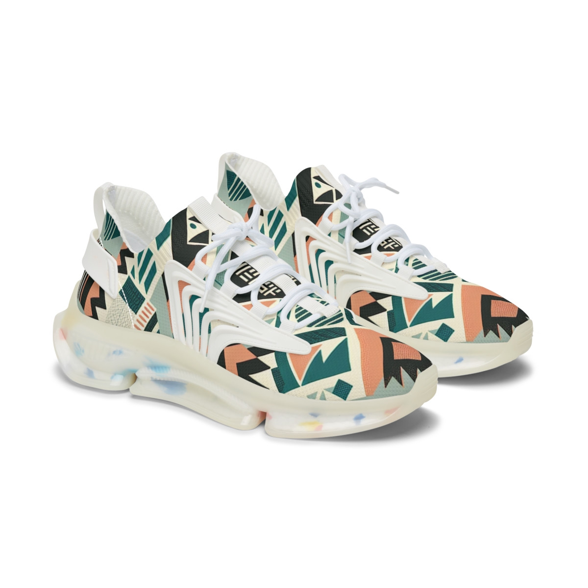 "Kente Kicks: A Walk in Cultural Excellence" - Women's Mesh Sneaker