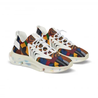 "AfroStride Kente Kicks" - Men's Mesh Sneaker