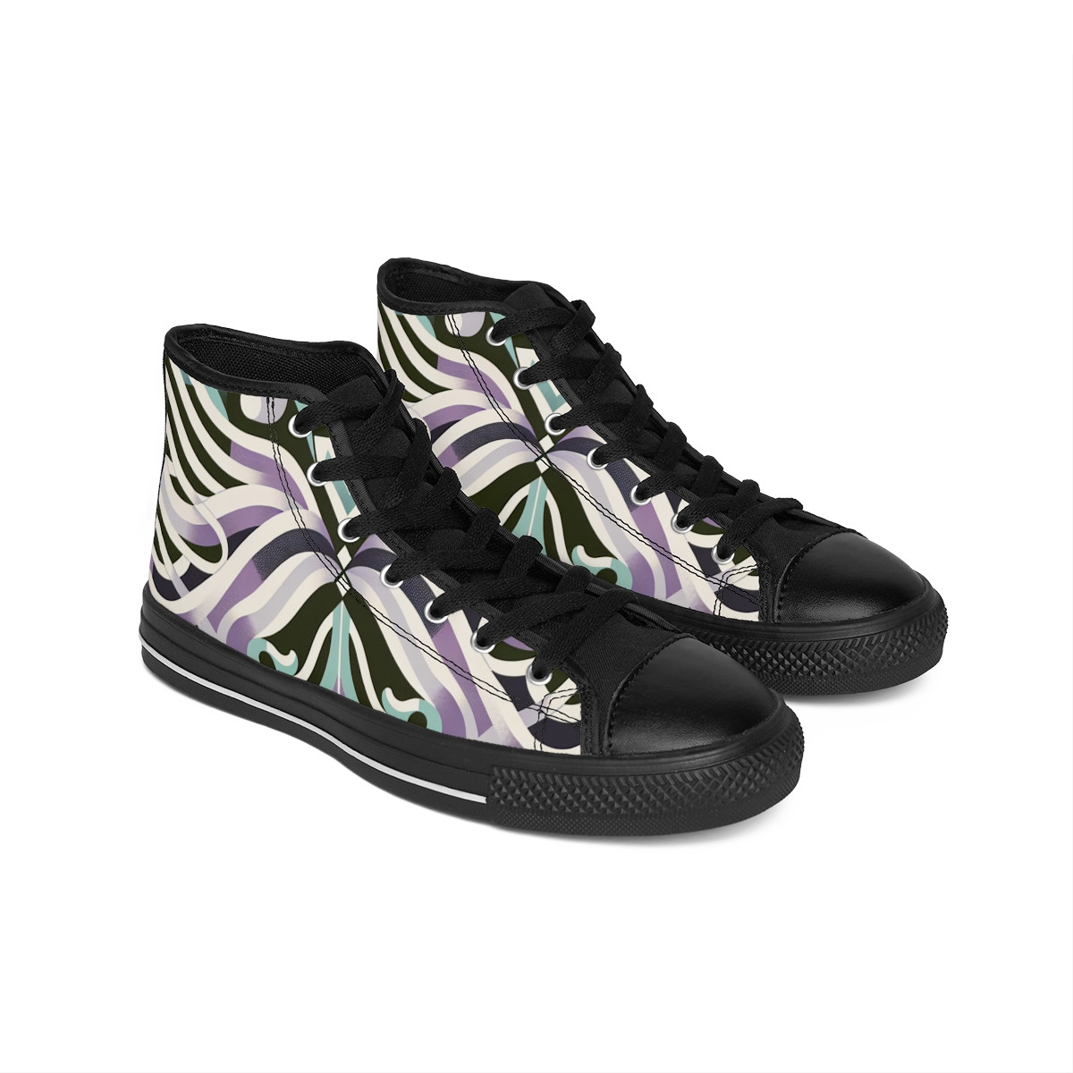 "HeritageStride Kente Culture Kicks" - Women's Classic Sneakers