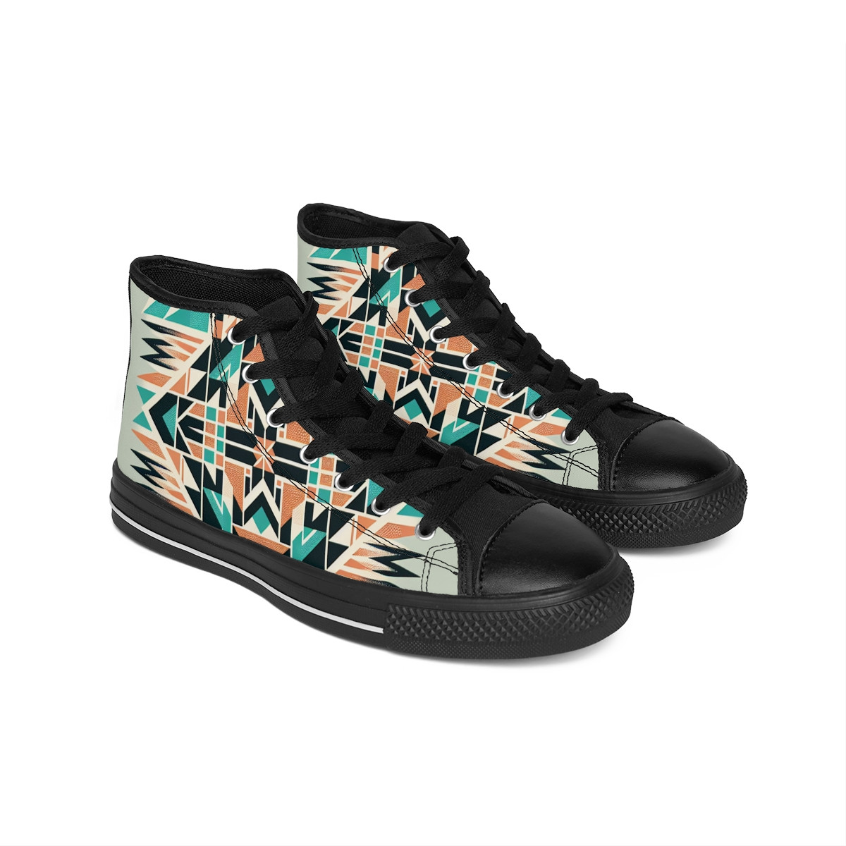 "Vibrant Steps: AfroFusion Kente Kicks" - Men's Classic Sneakers