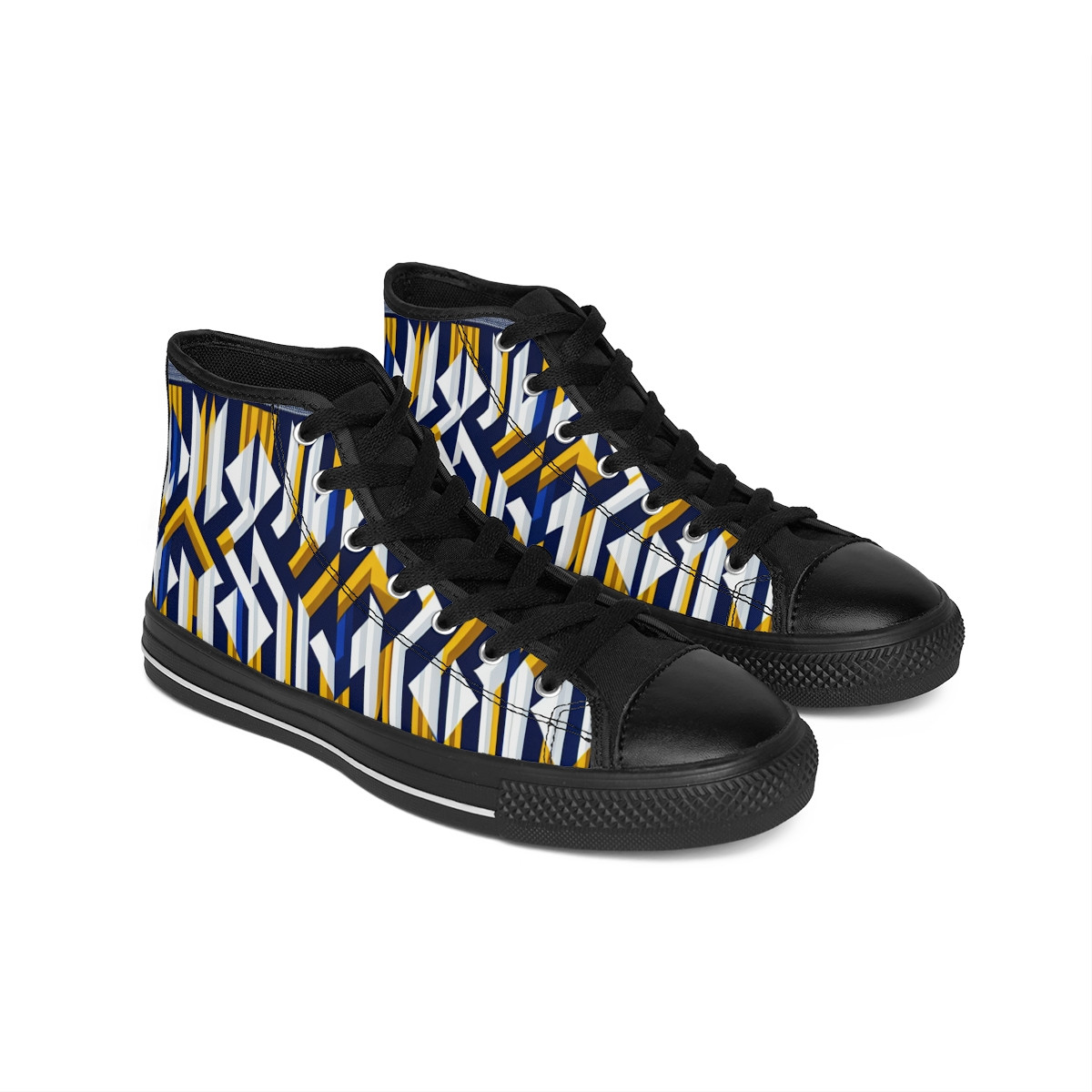 "AfroPulse Kente Kicks" - Women's Classic Sneakers