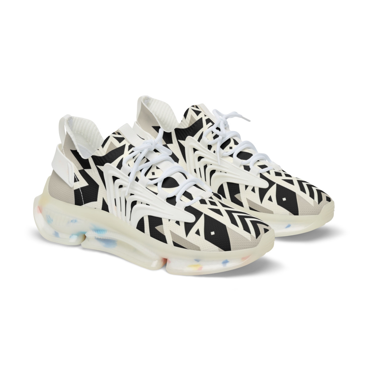 "AfroStride Kente Kicks" - Men's Mesh Sneaker