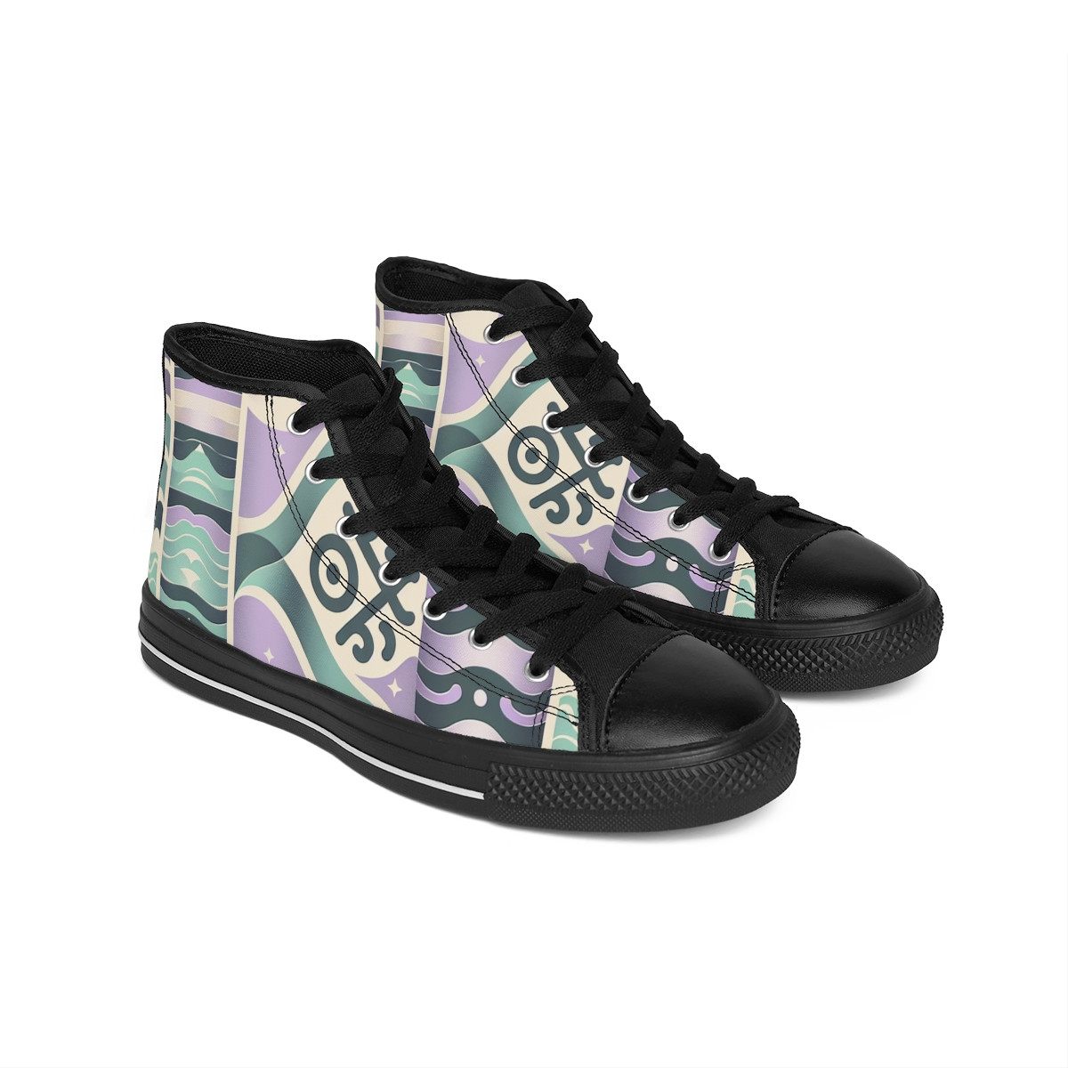 "AfroElite Kente Kicks" - Women's Classic Sneakers