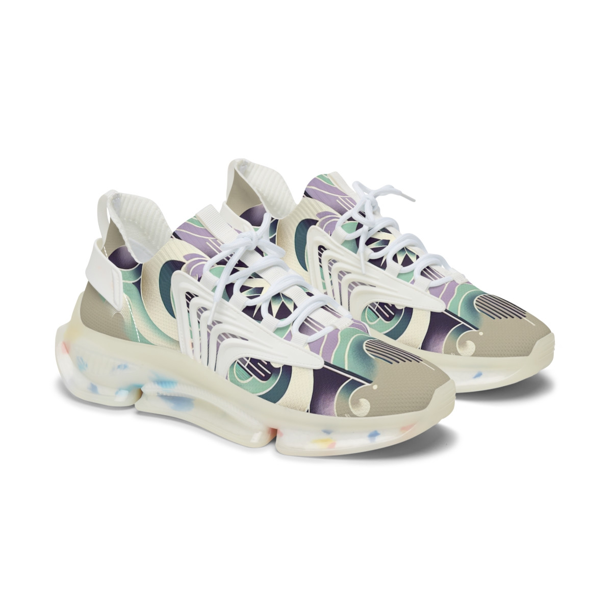"Kente Kicks: Tradition in Every Step" - Women's Mesh Sneaker