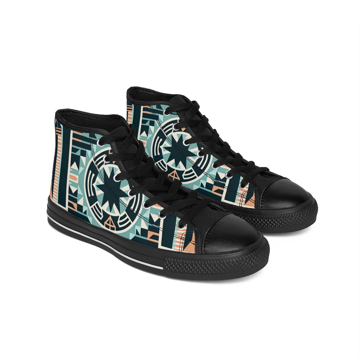 "AfroVibe Kente Kicks" - Men's Classic Sneakers