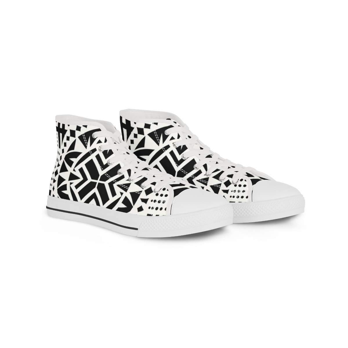 "Heritage Stride Kente Kicks" - Men's High top Sneakers