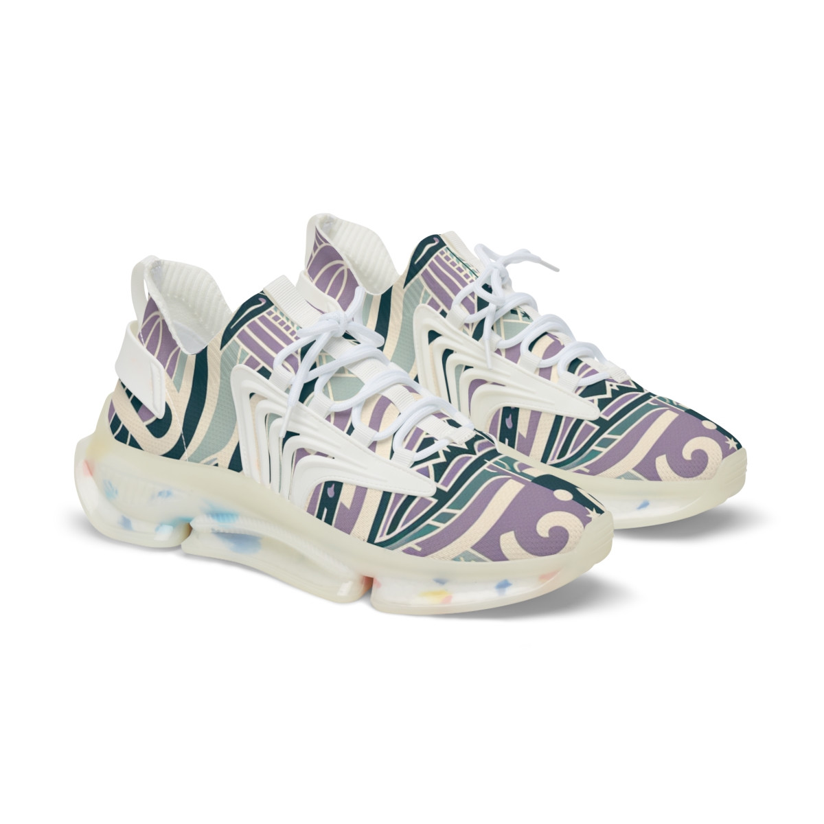 "AfroStride Kente Kicks" - Men's Mesh Sneaker