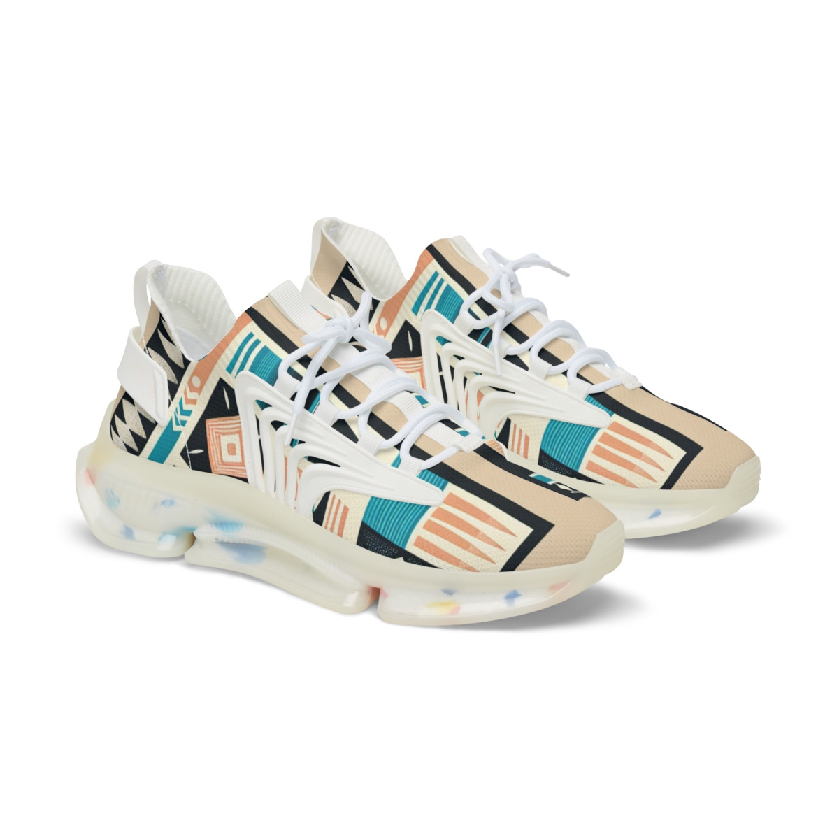 "AfroFusion Kente Kicks" - Men's Mesh Sneaker