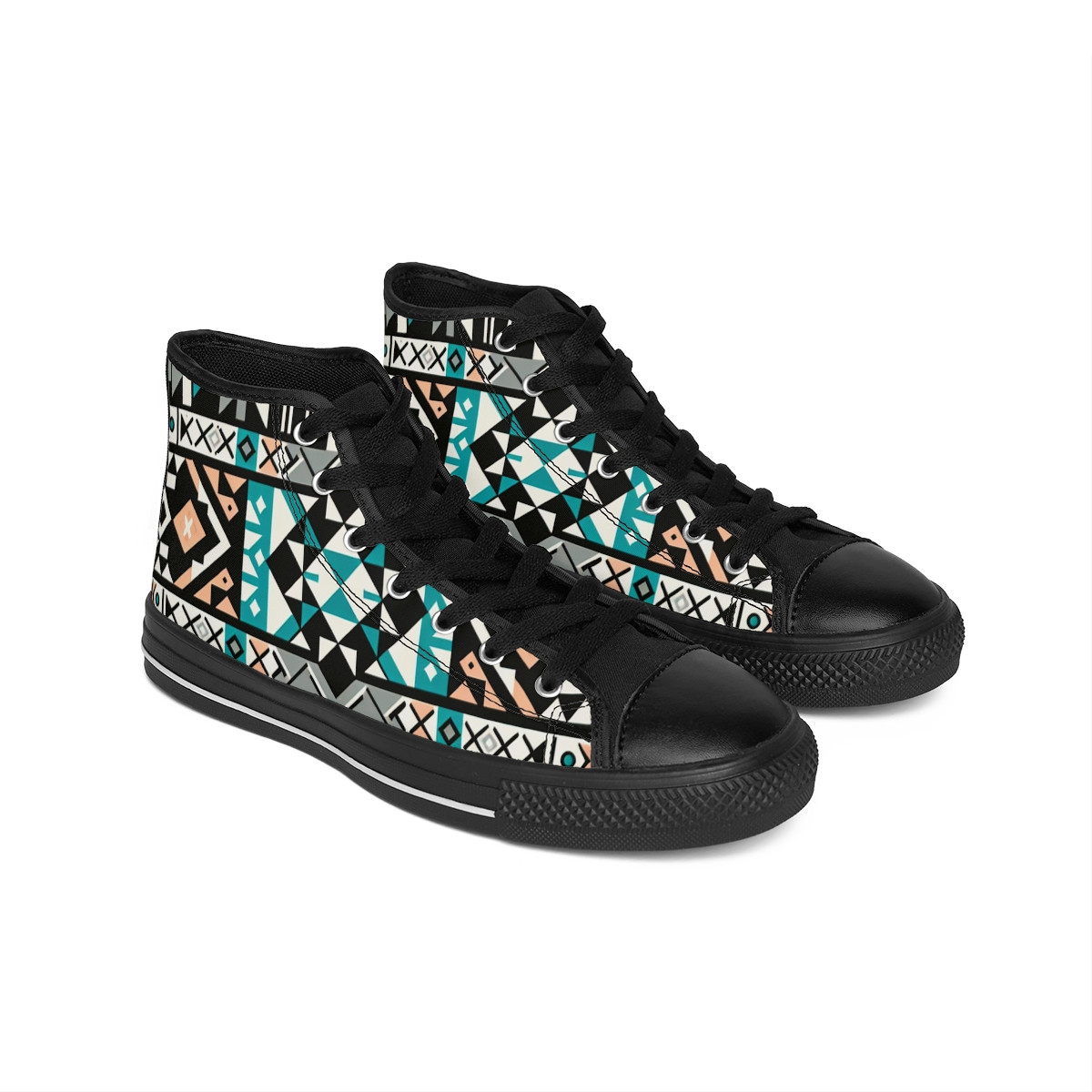"Heritage Stride Kente Kicks" - Men's Classic Sneakers