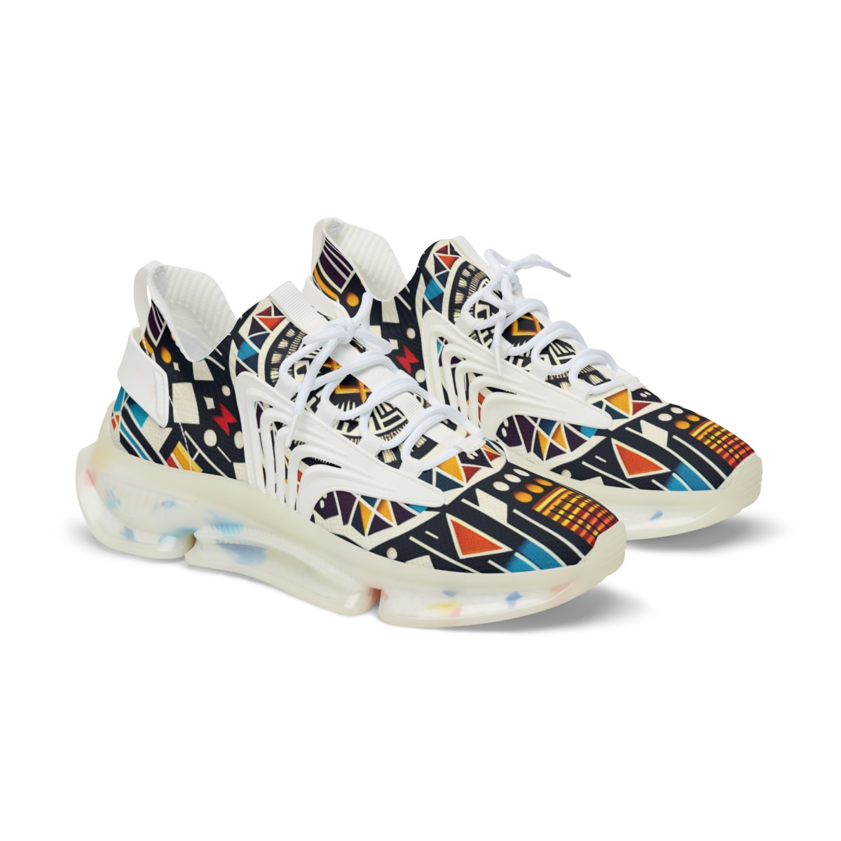 "AfroFusion Kente Kicks" - Men's Mesh Sneaker